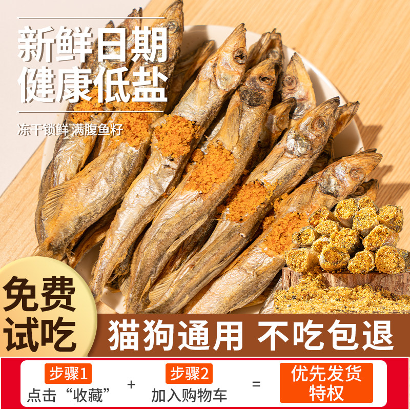 多春鱼猫咪食营养冻干鱼籽饱满成幼猫食用小鱼干猫粮宠物发腮增肥,宠物/宠物食品及用品,猫零食罐,淘宝优惠券,粉丝福利购,淘宝优惠卷