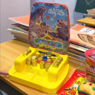 新款桌面迷你宝石推币游戏机电动亲子互动桌面益智儿童玩具礼物