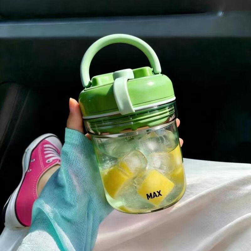 小众设计带手柄冰杯便携制冰饮料杯冰格便携制冰杯杯子女生高颜值