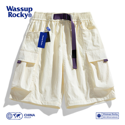 WassupRocky工装速干冰丝短裤男