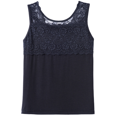 蕾丝莫代尔内搭美背性感背心女