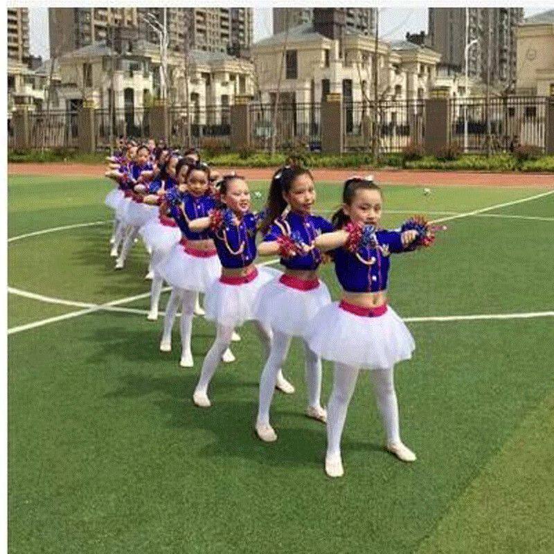 儿童拉拉队啦啦操服装爵士舞幼儿园舞台表演服篮球宝贝啦啦队队服