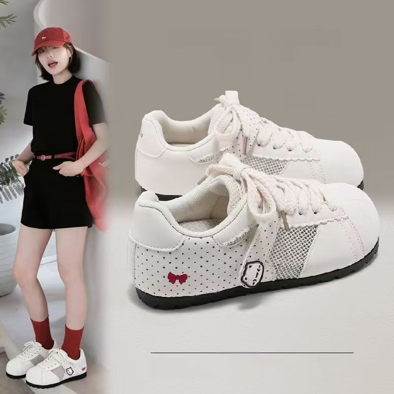 春夏季女鞋白色网眼透气