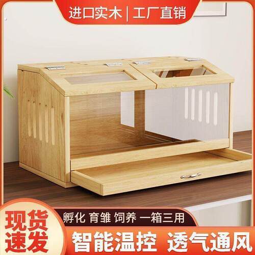 芦丁鸡仓鼠宠物饲养造景育雏保温箱鸡笼别墅家用卢丁鸡养殖笼子