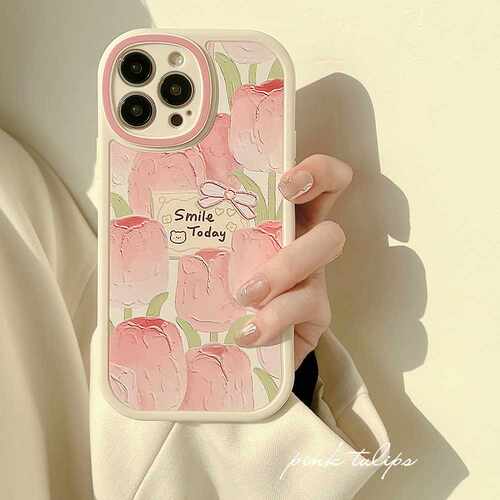 油画花朵iphone16适用17pro max苹果手机壳12女18套14磨砂13X