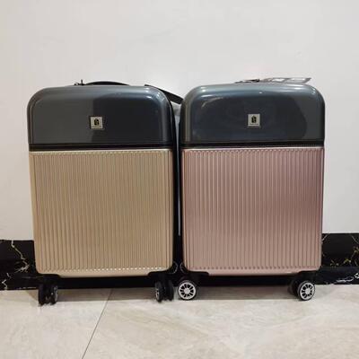 乐扣时尚双色拉杆箱商务万向轮
