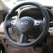 q50L esq qx5060 g25 手缝真皮方向盘套 q70L 适用于英菲尼迪fx35