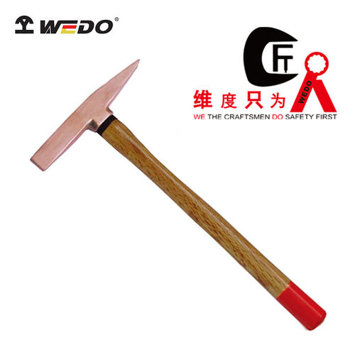 WEDO/维度紫铜木柄除锈锤铜榔头