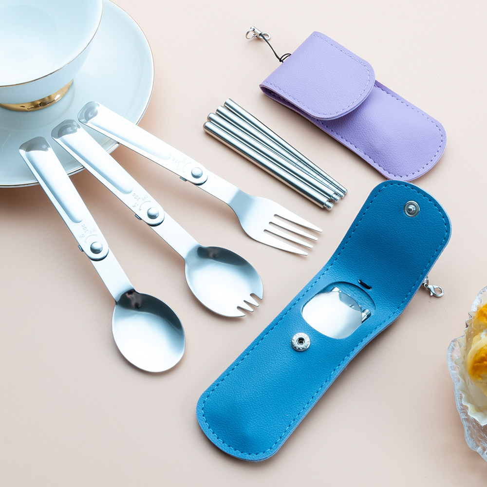 折叠餐具便携装不锈钢304勺筷两件套叉子沙拉勺户外露营礼品餐具,餐饮具,便携/折叠餐具,淘宝优惠券,粉丝福利购,淘宝优惠卷
