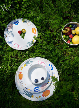 Alive春之圆舞曲 餐盘平盘深盘芬兰插画设计家用菜盘果盘餐具送礼