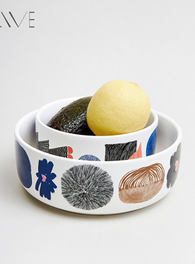 Alive仲夏夜之梦 饭碗汤碗芬兰插画高颜值设计感精致餐具乔迁送礼