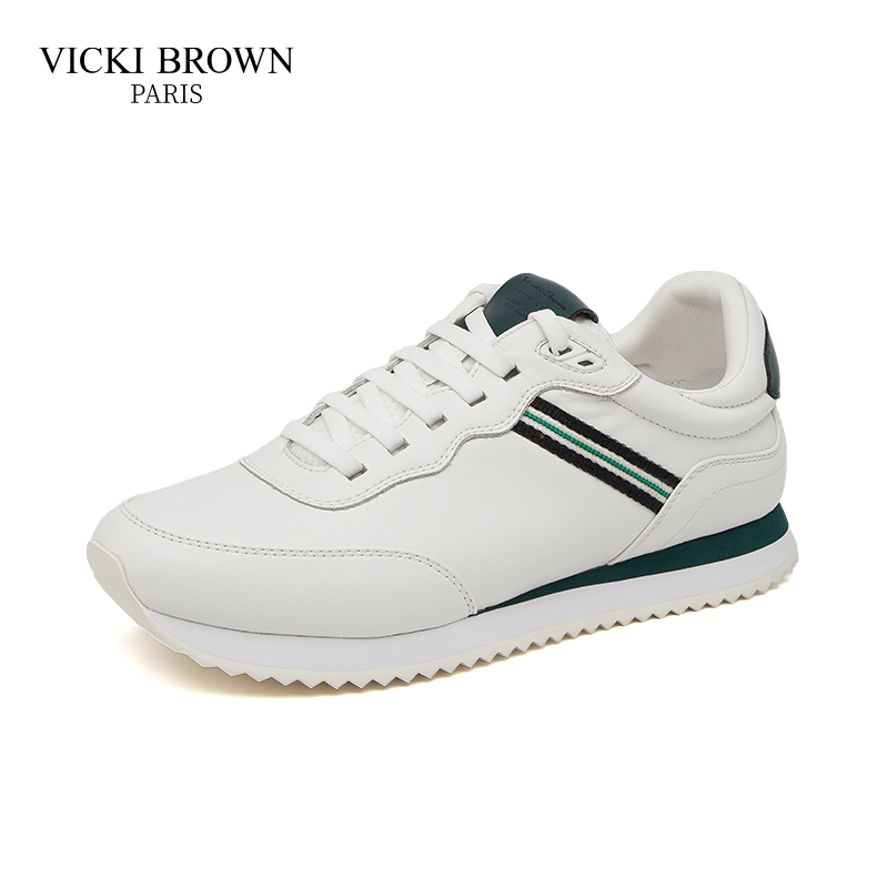 VICKI BROWN休闲板鞋新款男鞋增高百搭男士男款老爹鞋潮鞋小白鞋