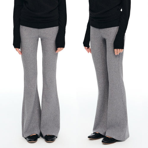 dat.休闲显瘦秋冬针织喇叭裤