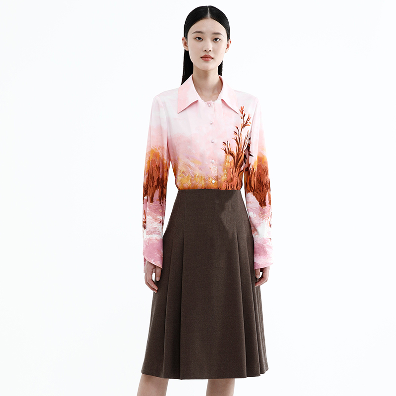 衬衫戴布拉芬l26d154通勤风