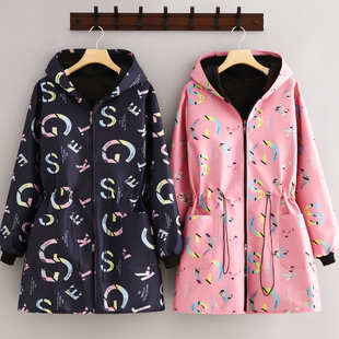 时尚 围裙防污耐脏加厚罩衣女正穿上班保暖外套工作服 外穿加绒长袖