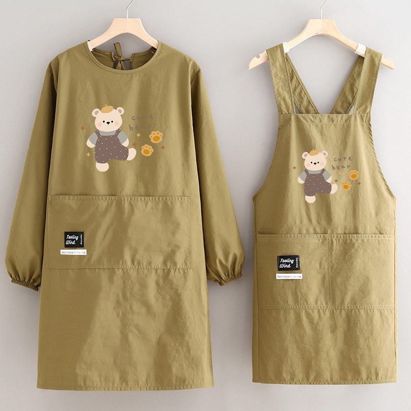 日式餐饮专用围裙女厨房家用做饭长袖罩衣定制印字防泼水工作服男,家庭/个人清洁工具,围裙,淘宝优惠券,粉丝福利购,淘宝优惠卷