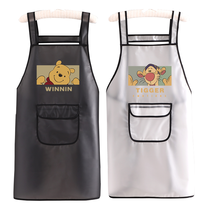 透明围裙TPU女家用厨房防水防油围腰定制logo印字餐饮专用工作服