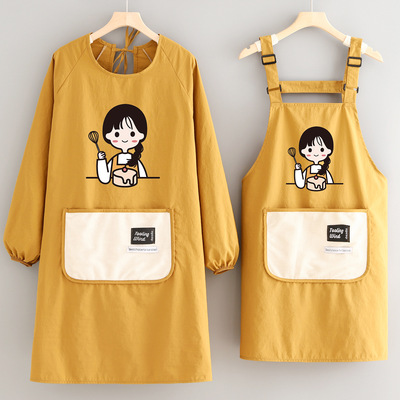 洋气防污围裙家用厨房做饭防泼水