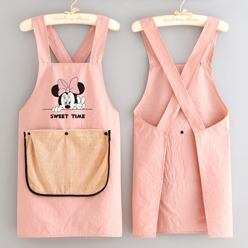 日系防泼水卡通围裙家用厨房做饭