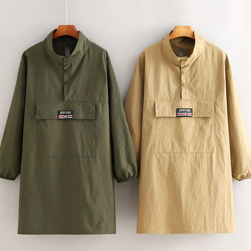 防泼水罩衣简约定制罩衣防油围裙