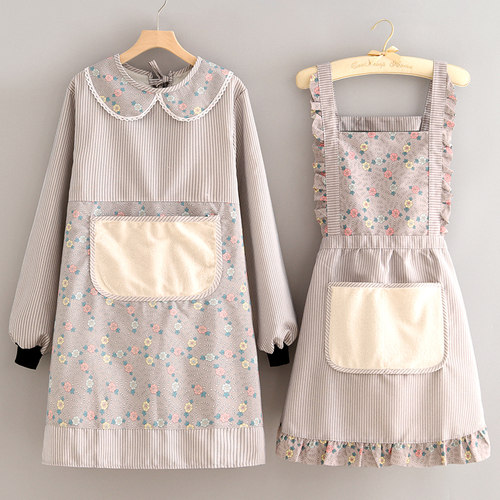 韩版透气罩衣帆布耐磨长袖