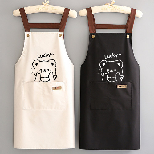 防水围裙家用时尚卡通印字