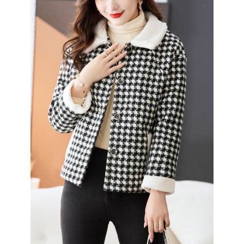 ROUMIKL小香风外套女格子2025新款爆款秋冬款独特超好看深秋初冬