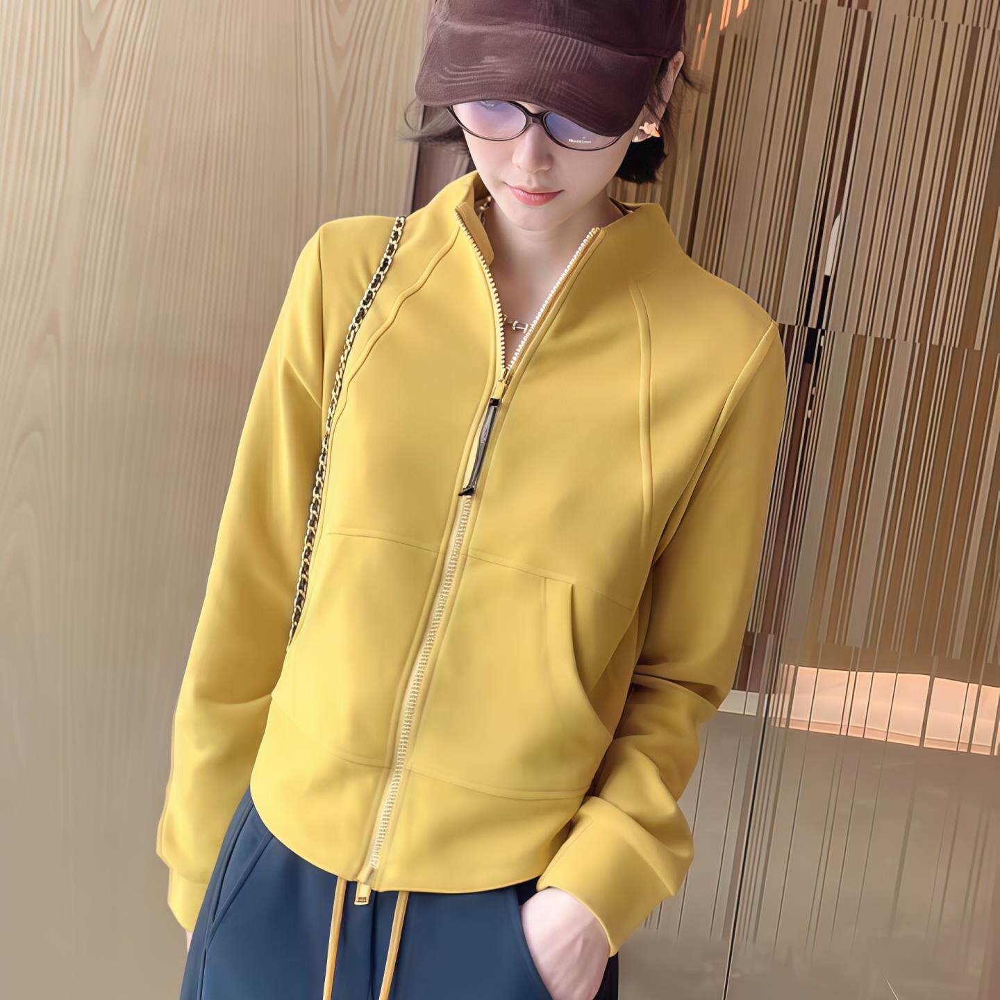 ROUMIKL双拉链立领短款卫衣外套女2025新款爆款秋季小个子正肩长