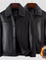 DAD: MIDDLE-AGED MENS LEATHER JACKET FLEECE THICKENED MENS CASUAL LEATHER JACKET LOOSE JACKET LAPELS ARE SIMPLE BUT NOT SIMPLE