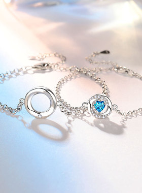 s925纯银莫比乌斯三秒心动情侣手链时尚轻奢小众个性高级感送女友