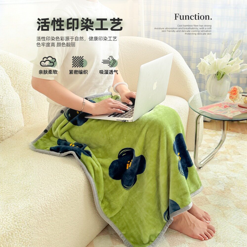披肩珊瑚绒毛毯空调毯沙