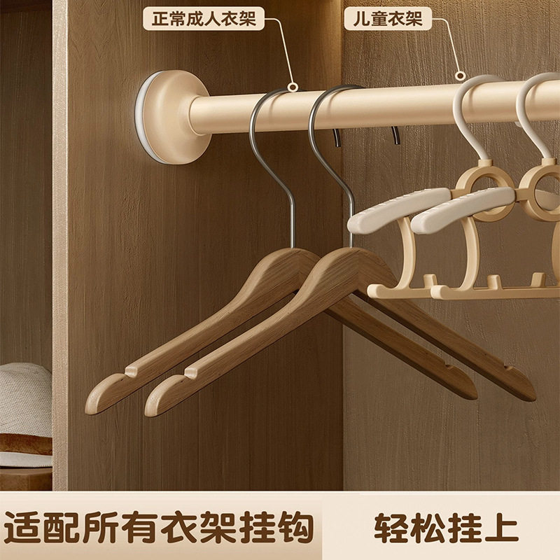 免打孔衣橱晾衣杆伸缩杆浴室窗帘杆衣柜撑挂衣杆阳台晾衣架