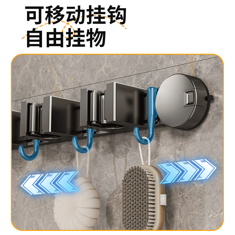 吸盘式拖把壁挂夹浴室门