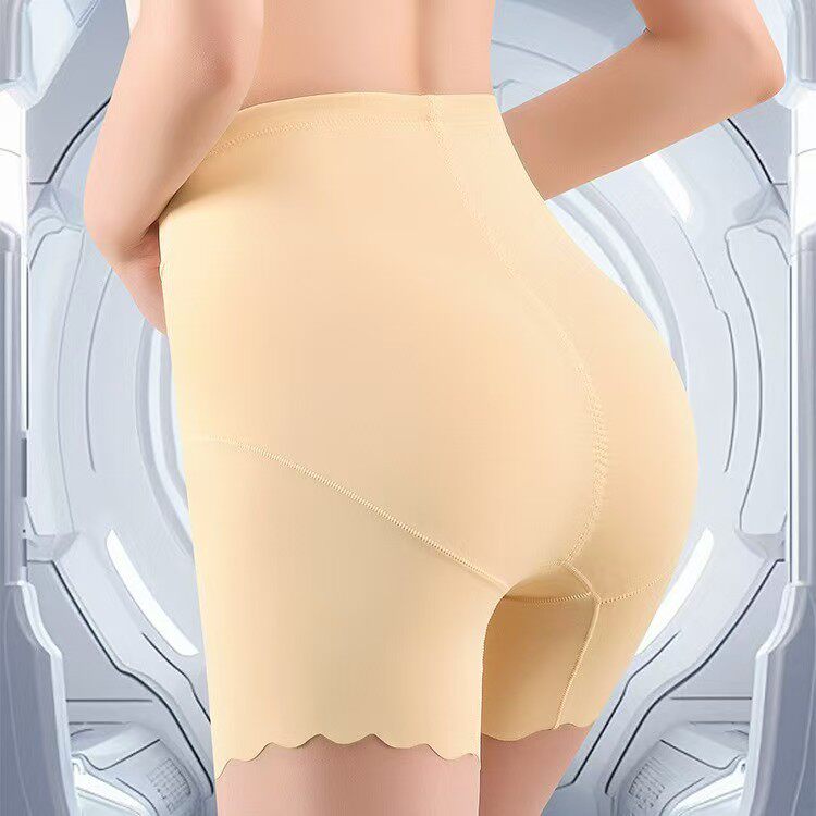高腰平角收腹内裤薄款大