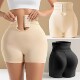 排扣旗袍蜜桃臀翘臀收腹裤 自然款 高腰假屁股提臀内裤 胖mm大码