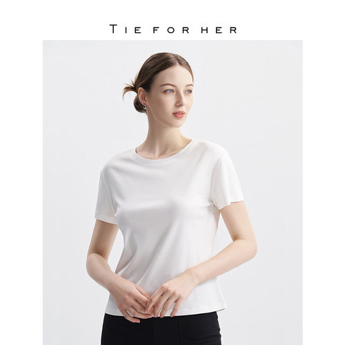 TIEFORHER短袖真丝百搭