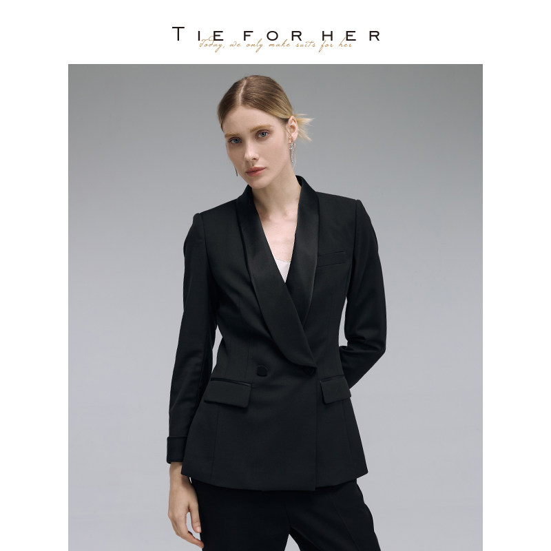 TieForHer青果领高级宴会仪式感职场女士上衣礼服外套,女装/女士精品,短外套,淘宝优惠券,粉丝福利购,淘宝优惠卷