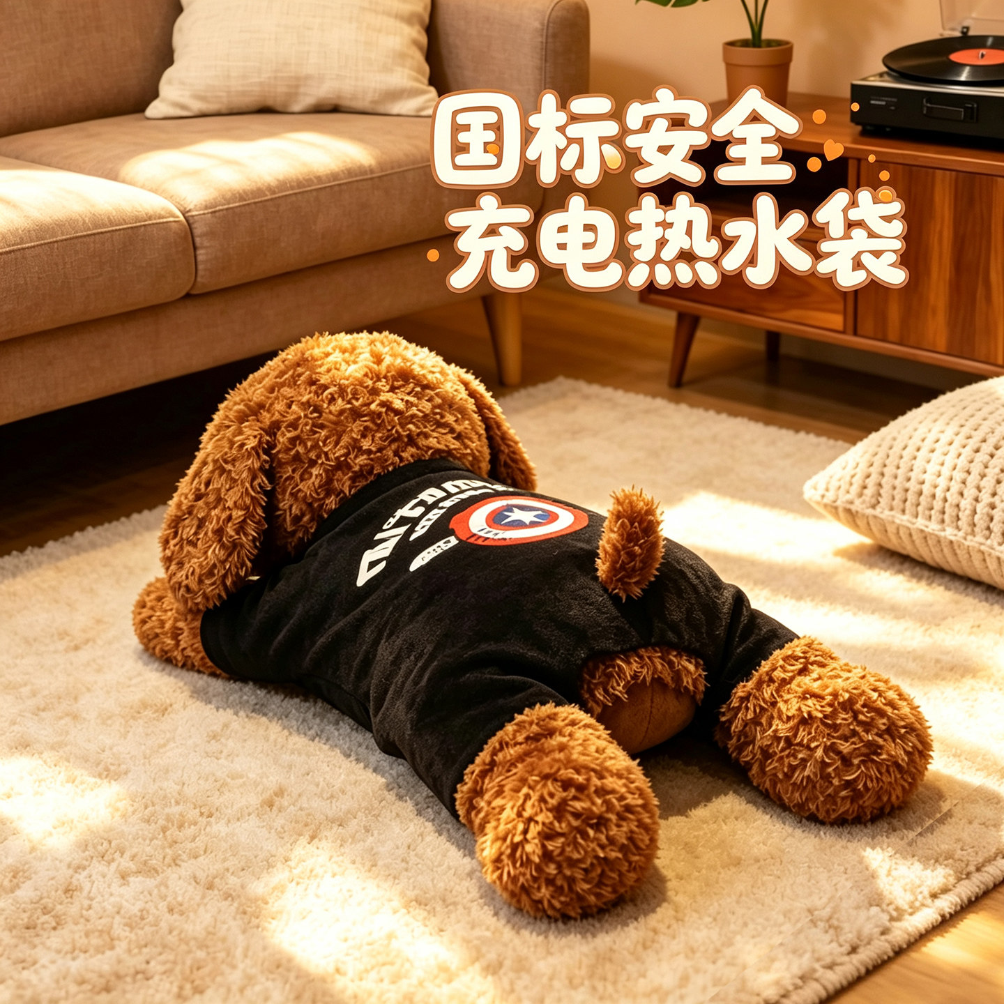 热水袋可爱毛绒电暖女生防爆暖手宝暖宝宝充电可拆洗正品女暖水袋