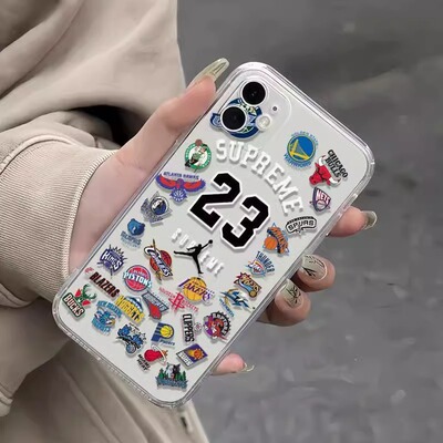 NBA球队苹果16E手机壳15plus12透明软壳17pro11篮球男款14promax