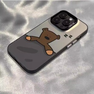 巴比熊适用于三星S24UA16手机壳M55A20彩银A04E喜庆A73时尚 A71