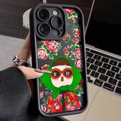 东北花布适用苹果17手机壳12pro8潮流16E新款 14plus可爱15xs7喜庆