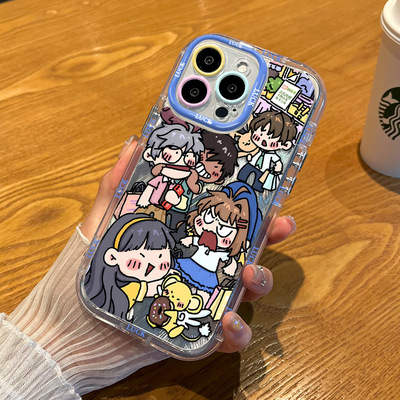 暴走小樱适用于苹果17air手机壳12pro15奶油羽纱7xs11韩系14plus