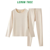保暖圆领内衣套装 Lemon 秋冬 薄款 Tree 玉米纤维聚乳酸女款