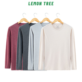 保暖圆领v领内衣套装 Lemon 秋冬 薄款 Tree 玉米纤维聚乳酸男士