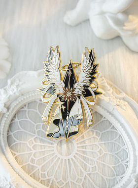 【月色星象】原创JK/DK小物金属珐琅徽章胸针【晨曦之光】现货