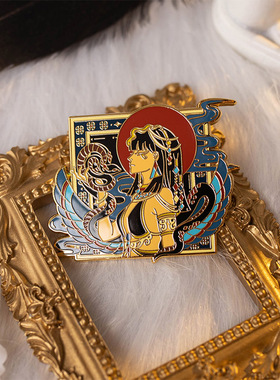 【月色星象】原创JK/DK小物金属珐琅徽章胸针【埃及艳后】现货