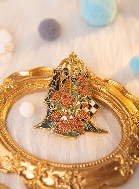 【月色星象】原创JK/DK小物金属珐琅徽章胸针【曼陀罗】现货