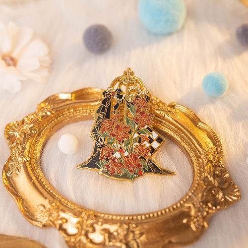 金属珐琅徽章胸针曼陀罗月色星象