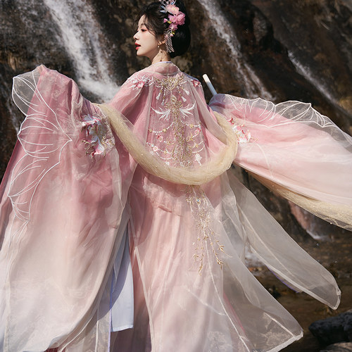 术古风超仙新款重工刺绣大袖衫