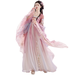 玉术【云鬓花颜】原创汉服女刺绣诃子裙改良汉元素齐胸唐春款套装